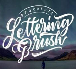 极品Procreate笔刷－书信手写效果：Procreate Lettering Brush